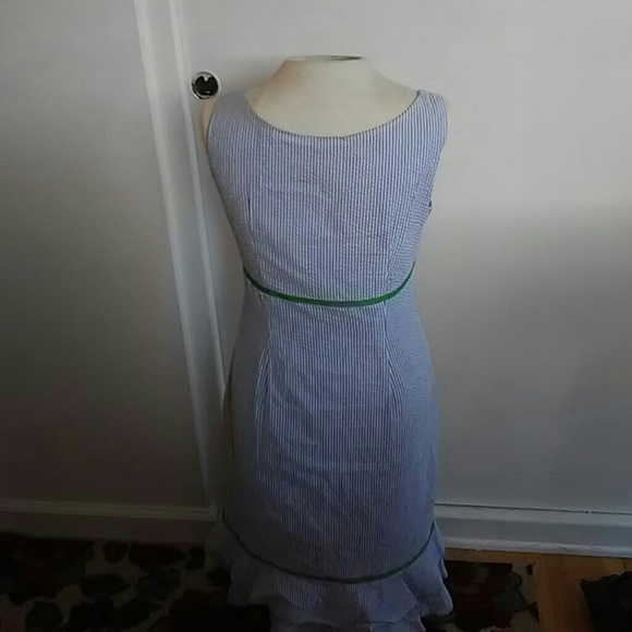 Cute Light Blue/White cotton summer dress. - Picture 3 of 3